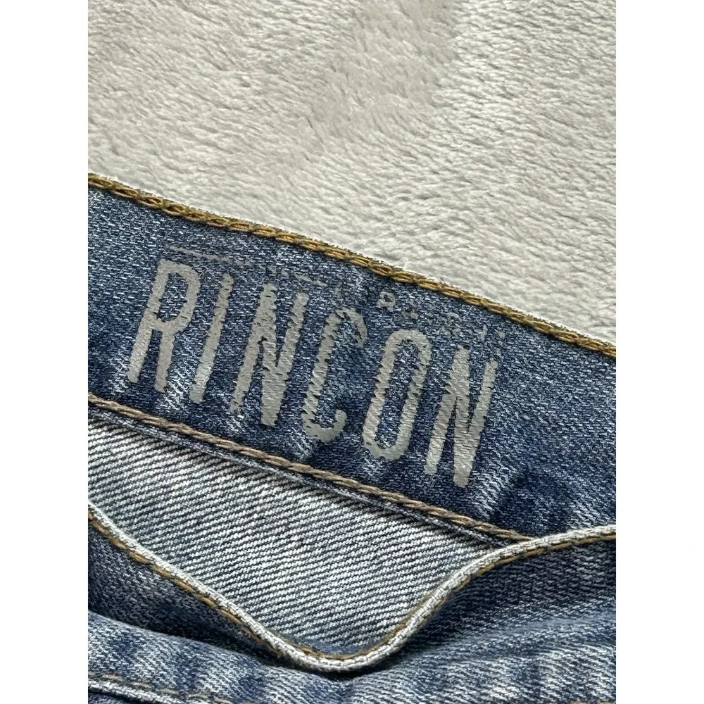 Bullhead Y2K Jeans Mens Sz 38x32 Blue Rincon Straight Whiskered Faded Grunge Guy